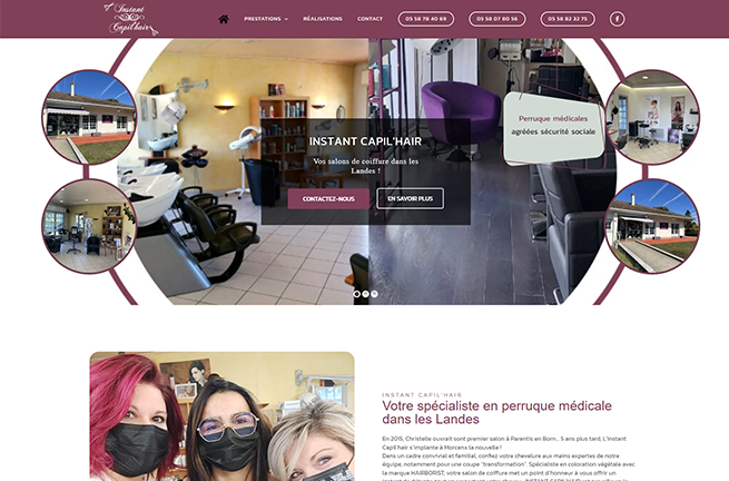 Coherence Agence Web A Rennes Capilhair Coiffure Parentis L